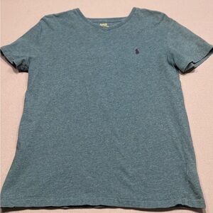 Polo by Ralph Lauren Classic Green Short Sleeve V Neck Tee